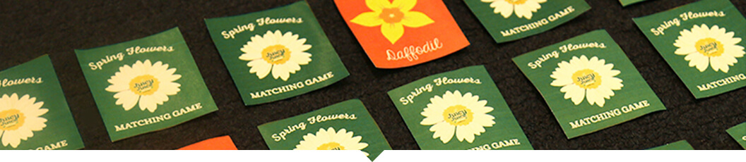 Spring Flowers Matching Game