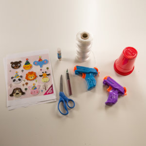 Waterguns and craft supplies