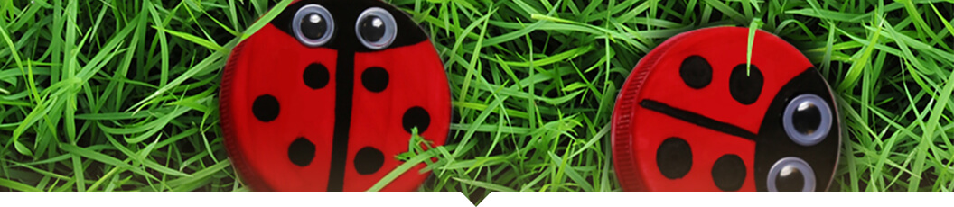 Bottle Cap Ladybugs